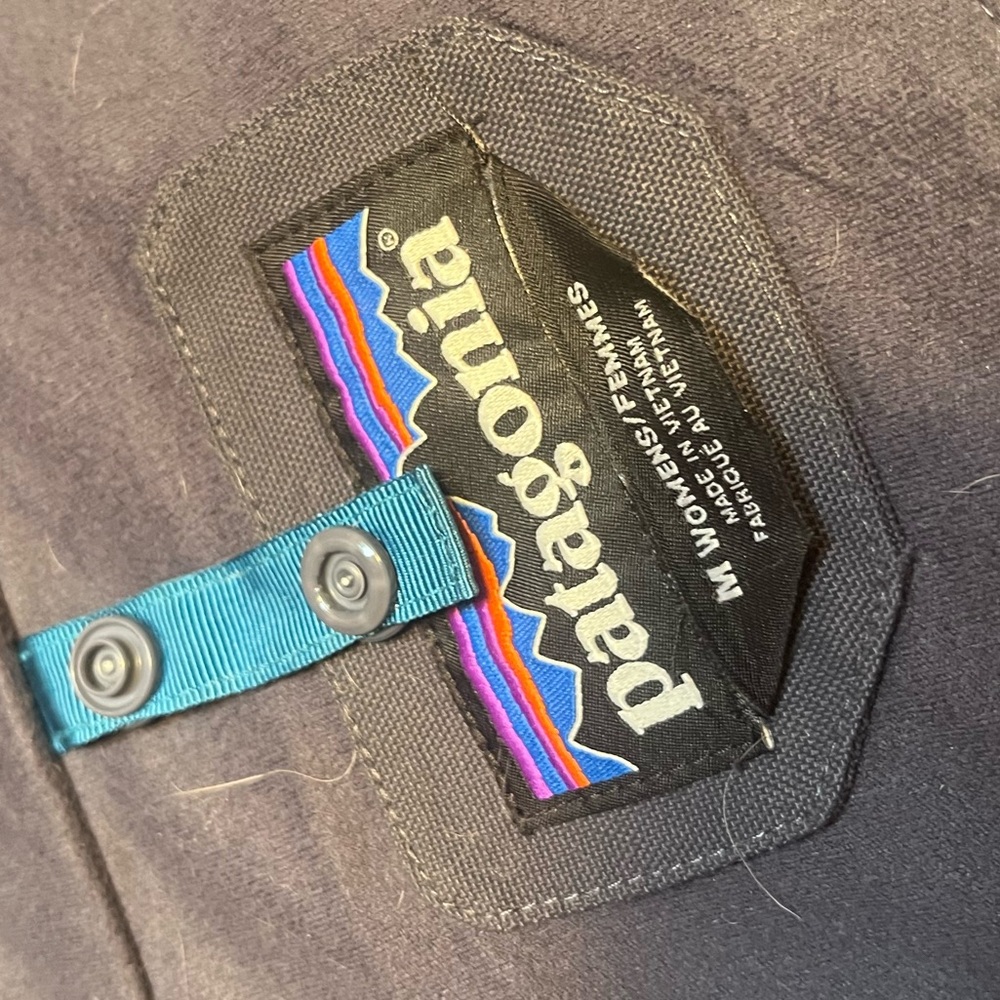 Patagonia Stormdrift 3-in-1 Parka Charcoal Teal Smolder Blue Women's Medium - Picture 9 of 11